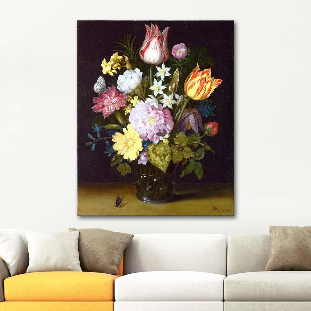 Ambrosius Bosschaert the Elder Flowers in a Vase Art Print