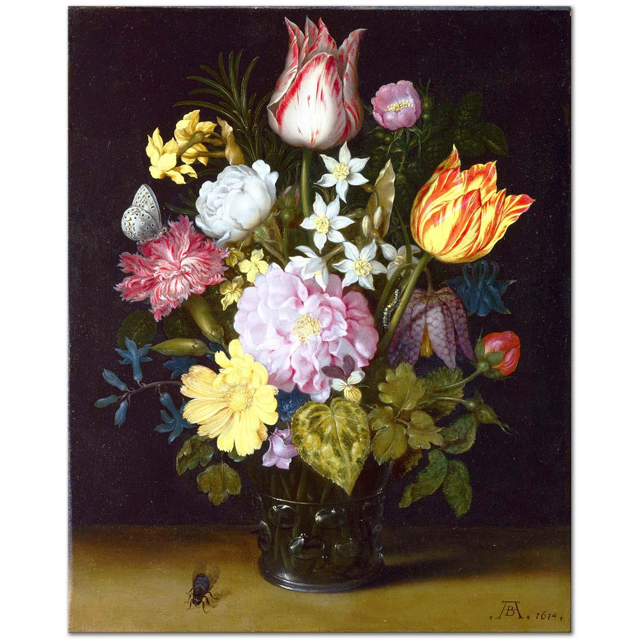 Flowers in a Vase by Ambrosius Bosschaert the Elder