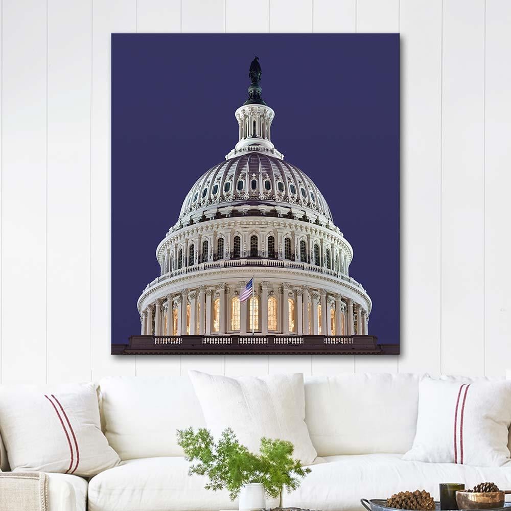 Amerikan Kongre Binası Kanvas Tablo