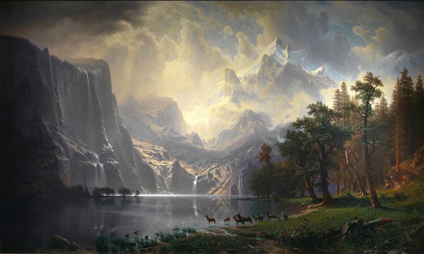 Albert Bierstadt Sierra Nevada Dağları Kanvas Tablo