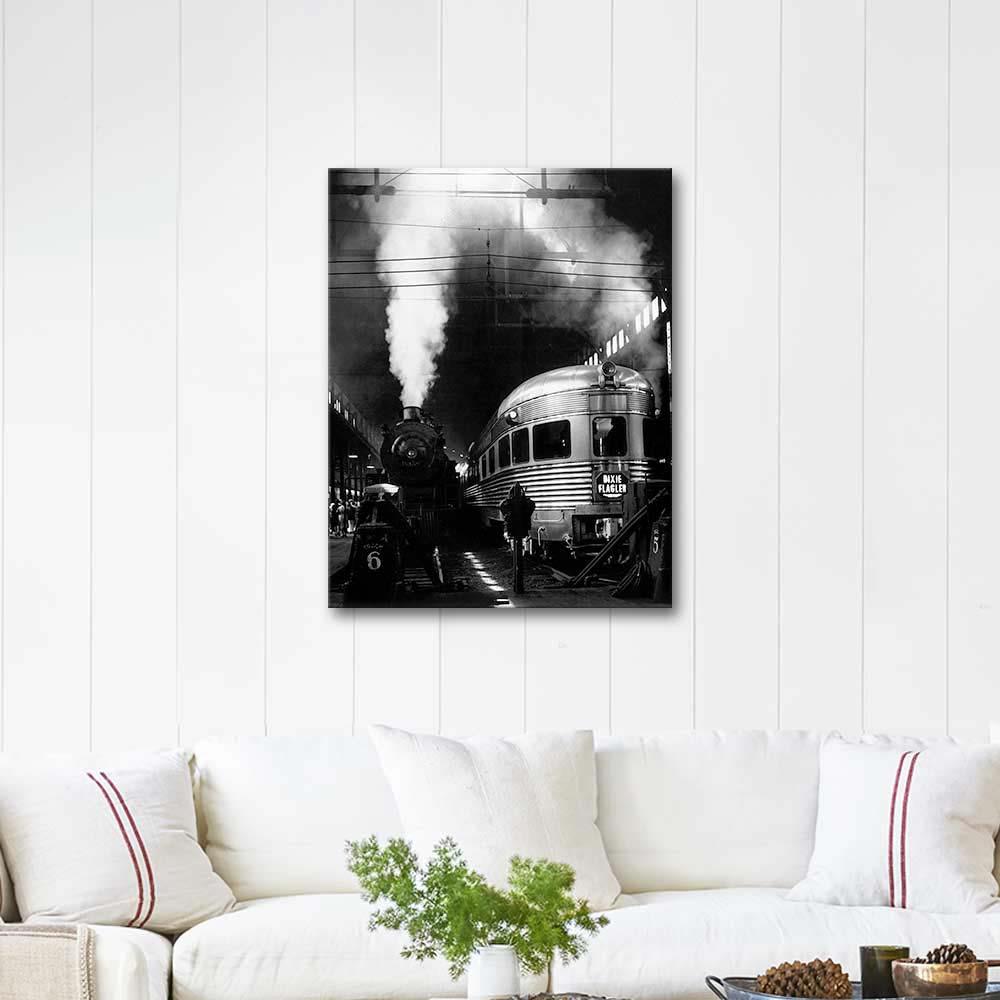 Andreas Feininger Tren İstasyonunda Kanvas Tablo