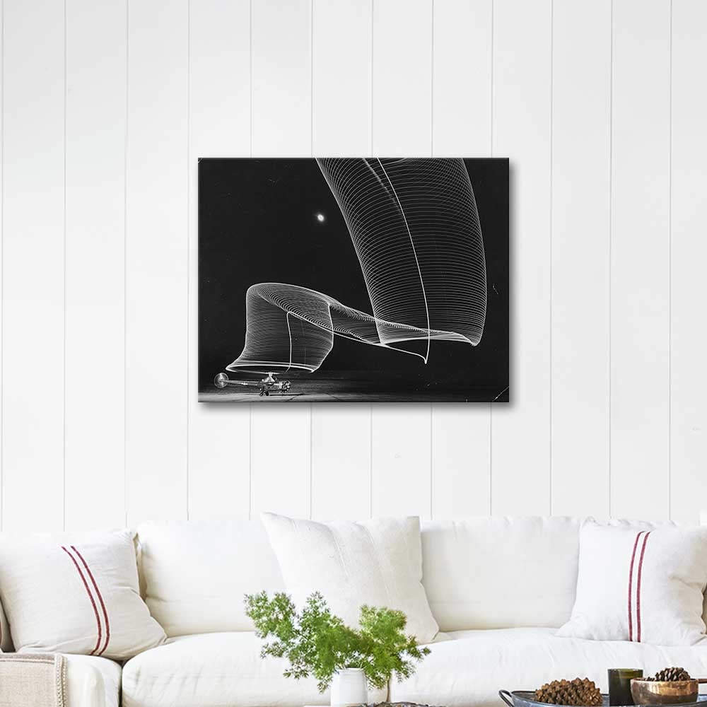 Andreas Feininger Pattern Made by Night Flying Helicopter Art Print