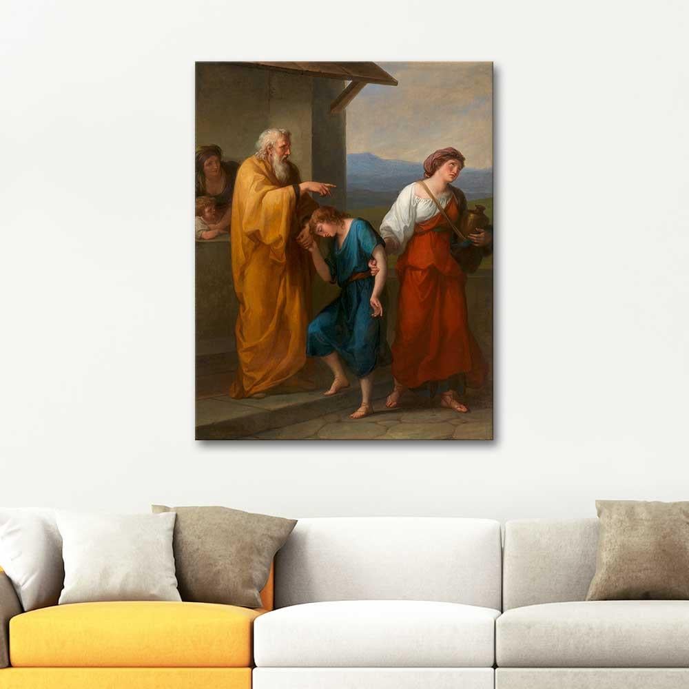 Angelica Kauffman Abraham Drives Hagar and Ishmael into the Desert Art Print