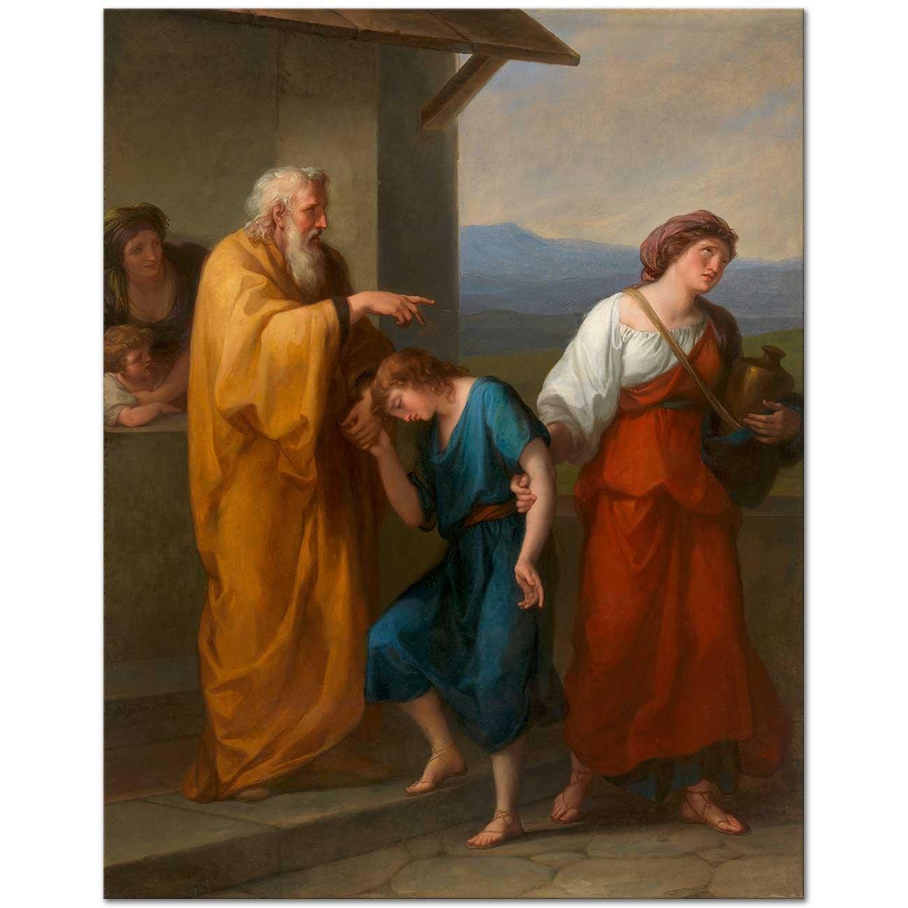 Abraham Drives Hagar and Ishmael into the Desert by Angelica Kauffman