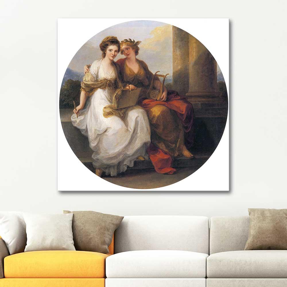 Angelica Kauffman Allegory of Poetry and Painting Art Print
