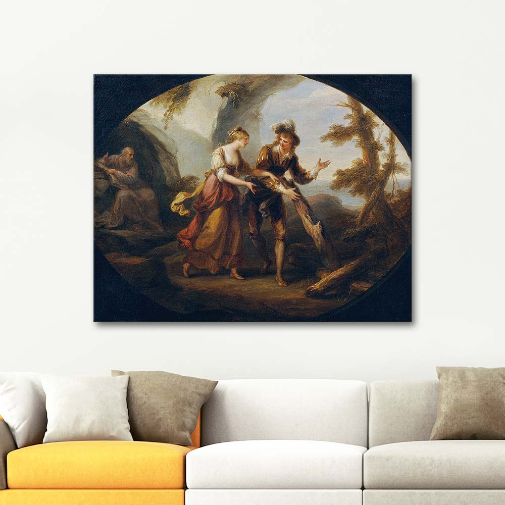 Angelica Kauffman Miranda And Ferdinand Art Print
