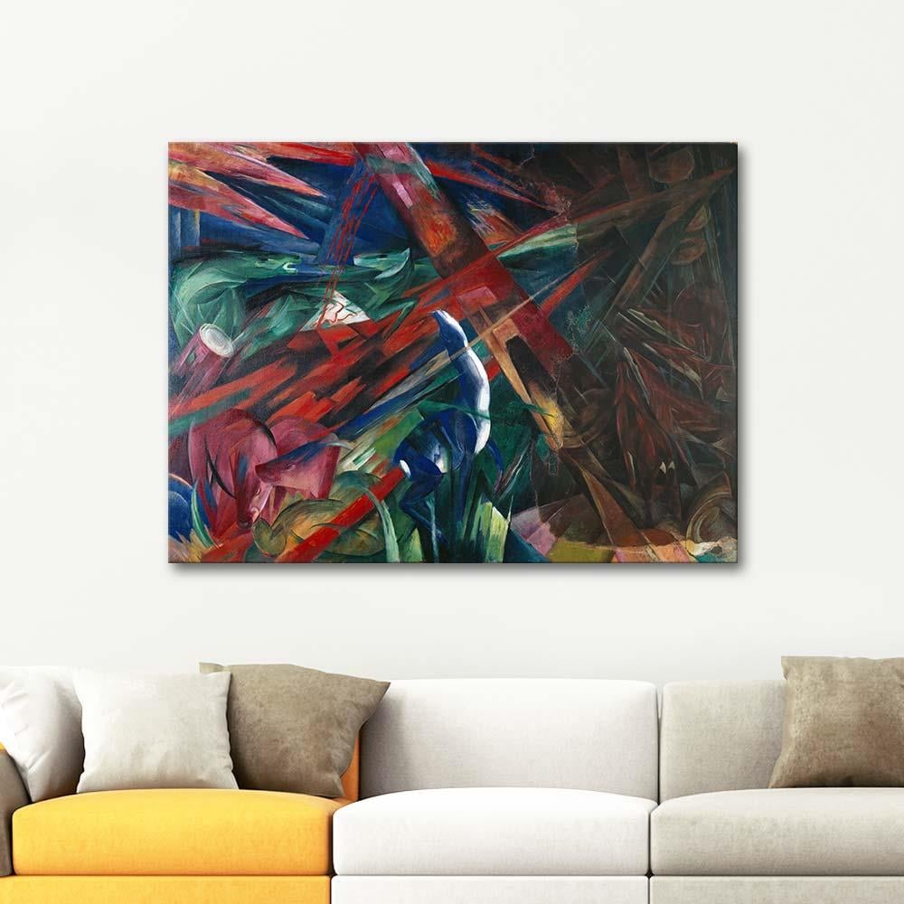 Franz Marc Hayvan Kaderi Kanvas Tablo