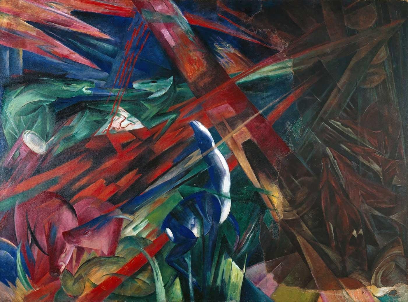 Franz Marc Hayvan Kaderi Kanvas Tablo
