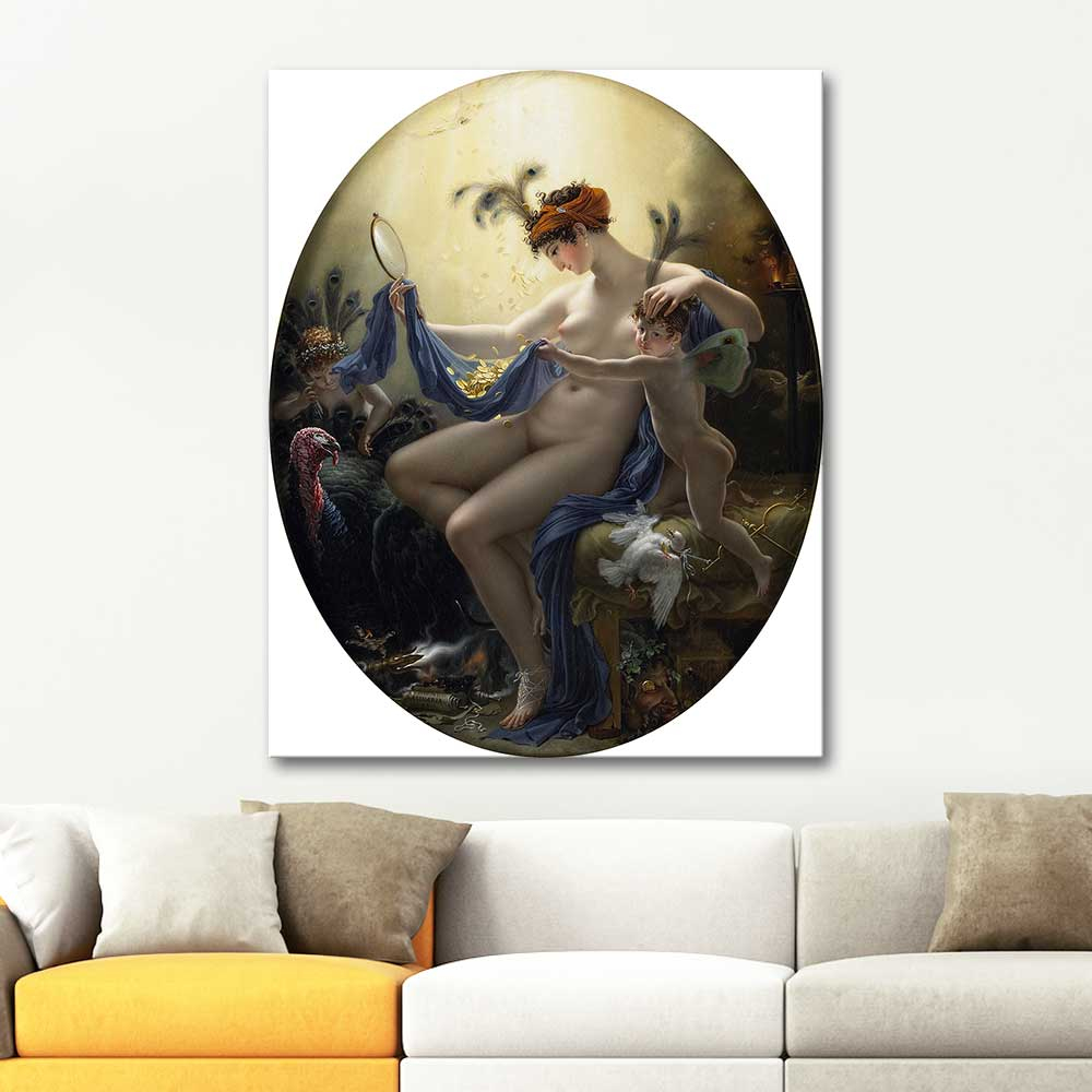 Anne Louis Girodet Matmazel Lange Kanvas Tablo