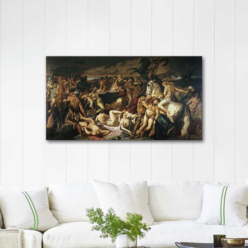 Anselm Feuerbach Amazon Baskın Kanvas Tablo