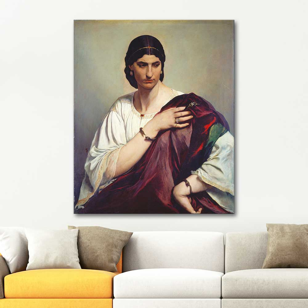 Anselm Feuerbach Roman Kadın Portresi Kanvas Tablo