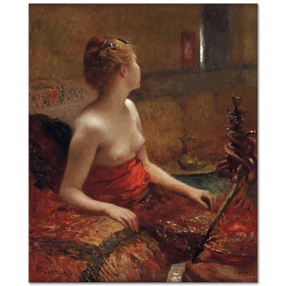 Fernand Cormon Bekleyiş Kanvas Tablo