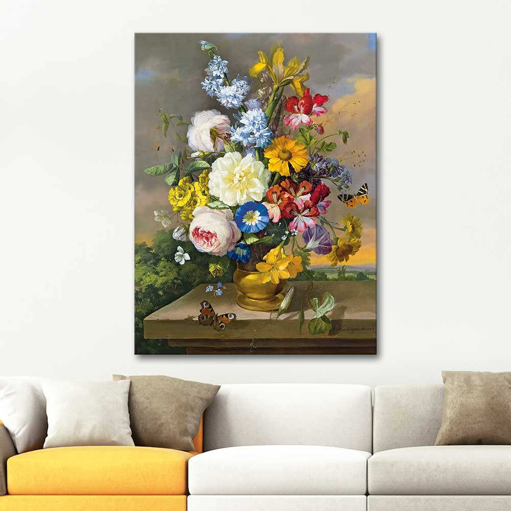 Anton Hartinger Flowers Art Print