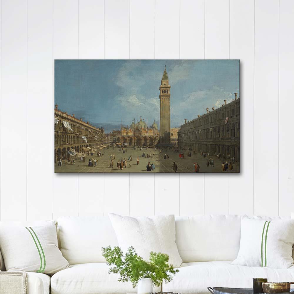 Antonio Canaletto San Marco Meydanı Venedik Kanvas Tablo