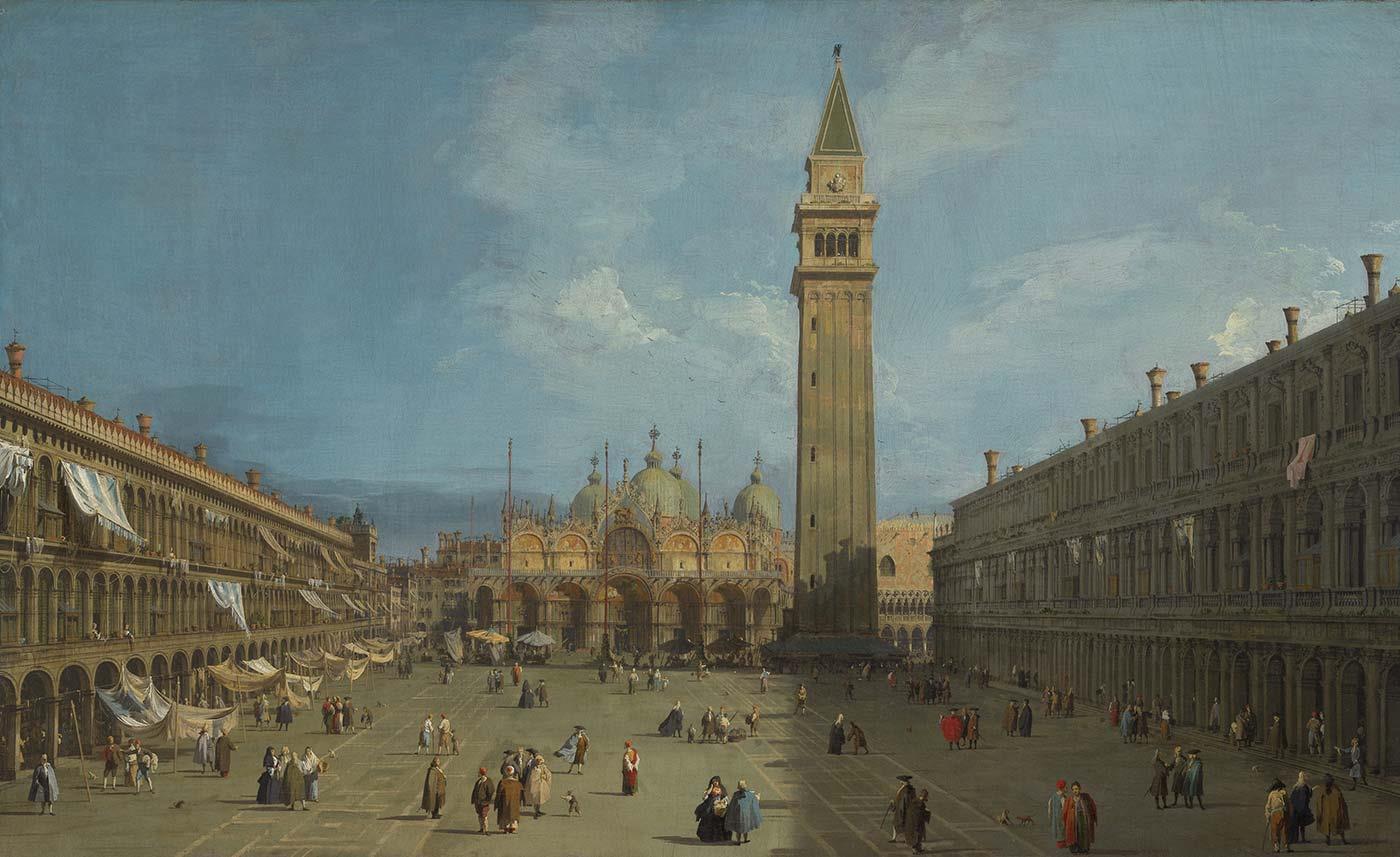 Antonio Canaletto San Marco Meydanı Venedik Kanvas Tablo