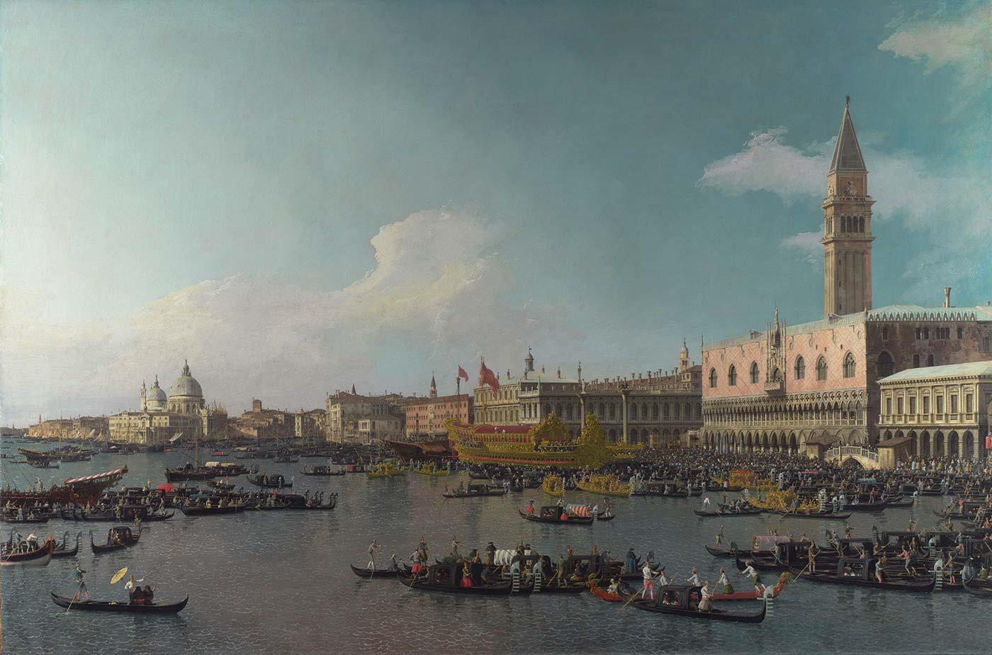 Antonio Canaletto Yükseliş Günü Kutlamaları San Marco Kanvas Tablo