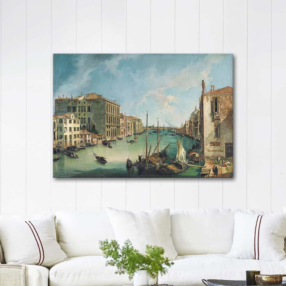 Antonio Canaletto Grand Kanal Kanvas Tablo