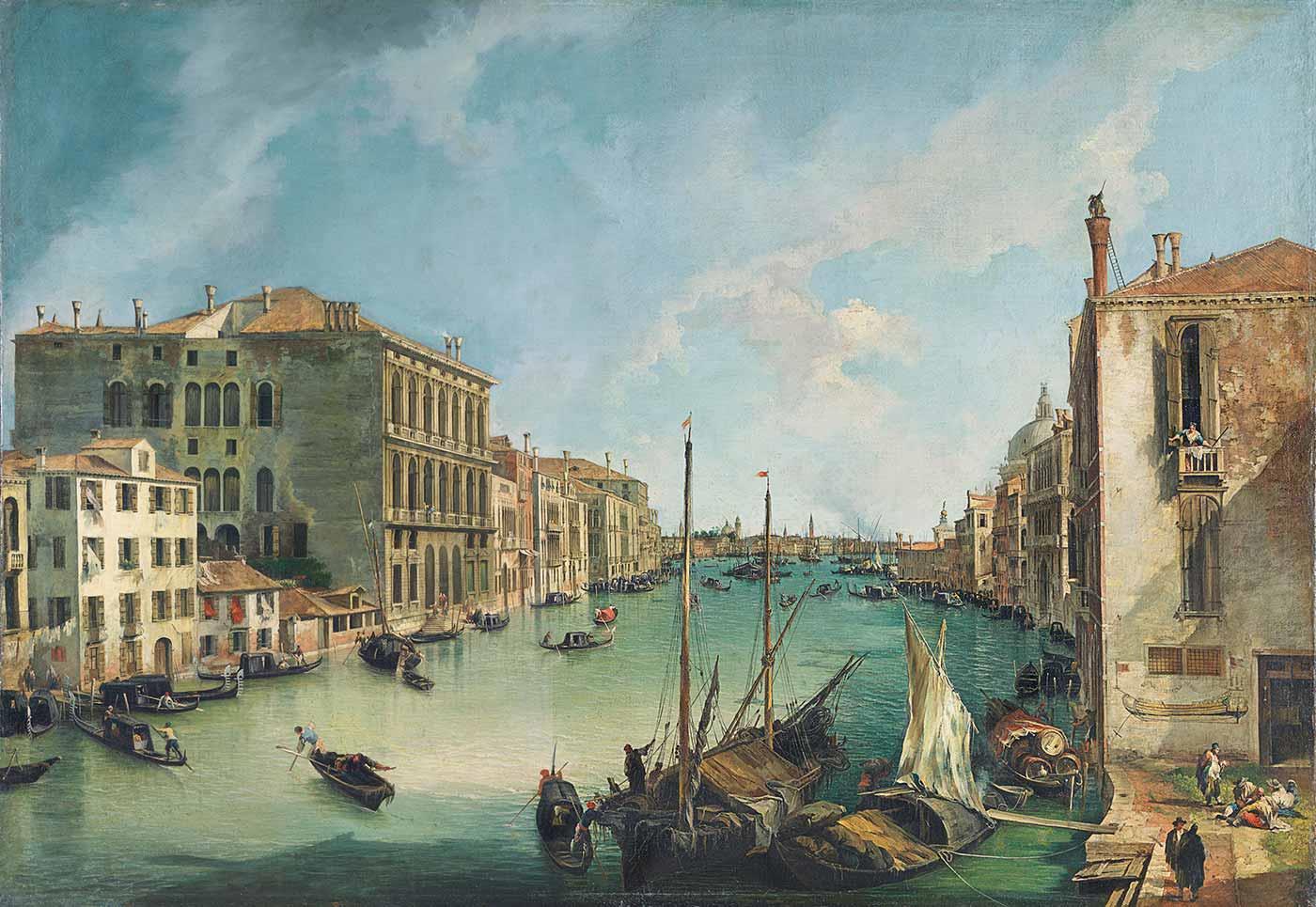 Antonio Canaletto Grand Kanal Kanvas Tablo