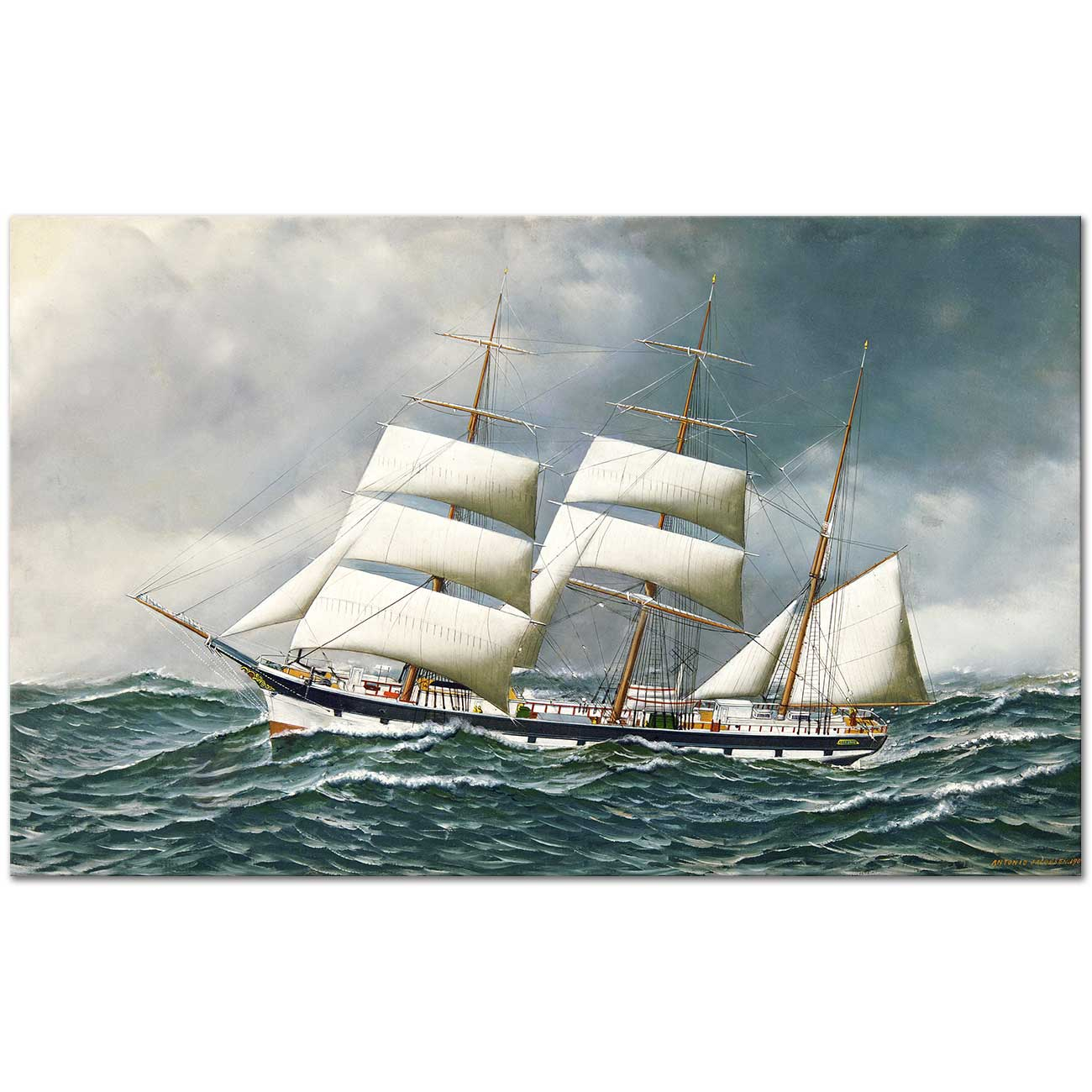 Antonio Jacobsen Norway Sailing Ship Art Print