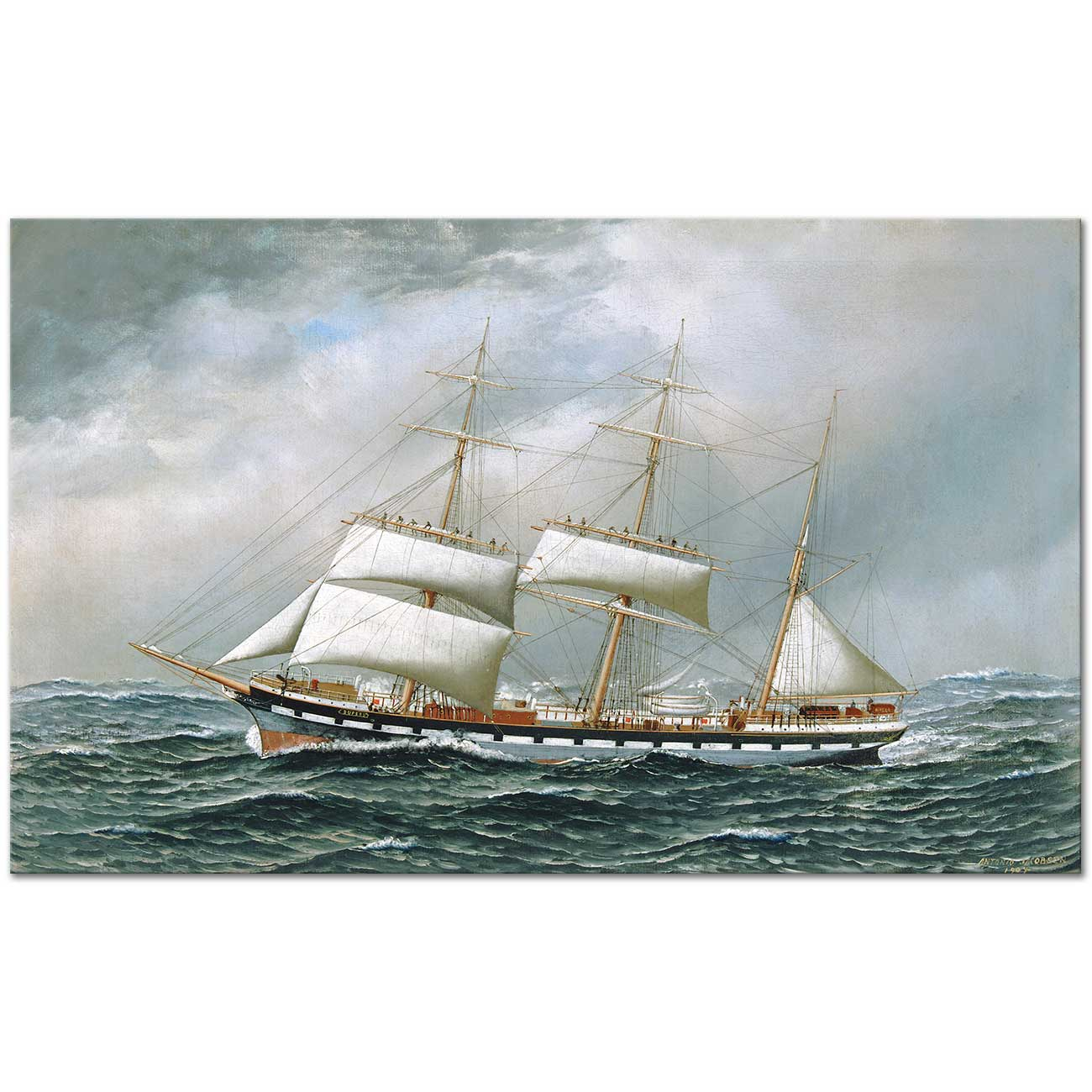 Antonio Jacobsen Norway Ship Art Print