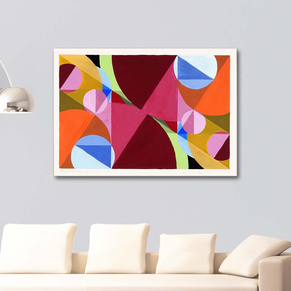 Area Broken by Perpendiculars by Joseph Schillinger as Art Print