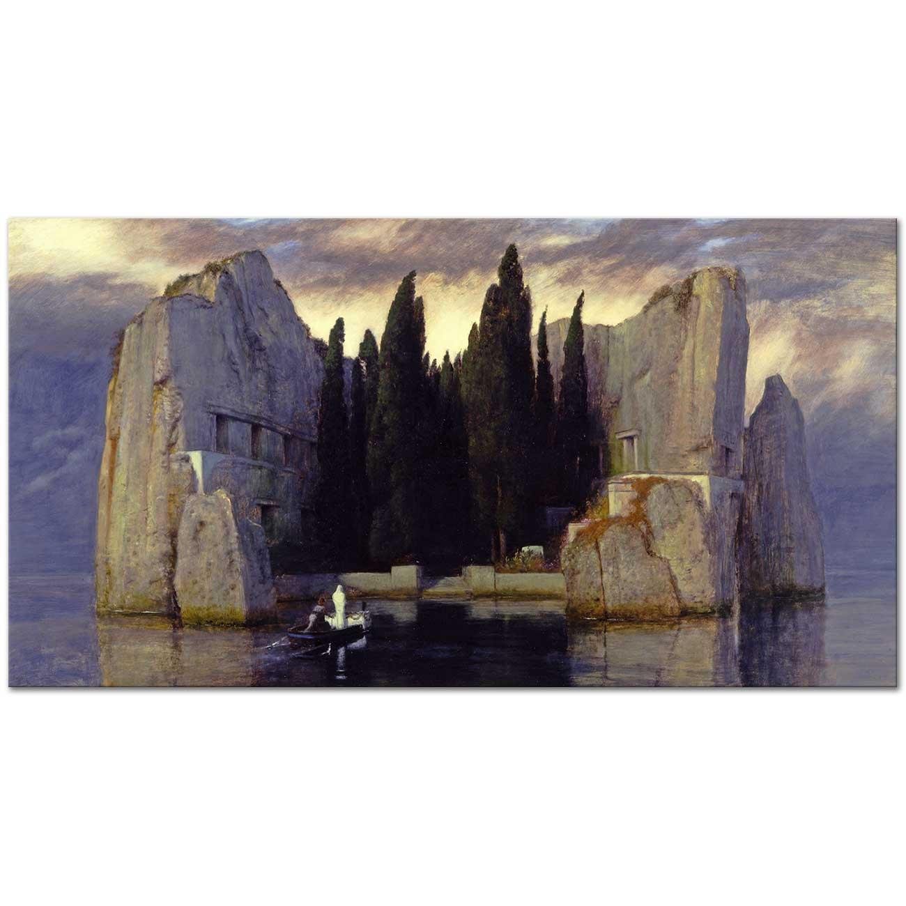 Arnold Böcklin Ölüler Adası Kanvas Tablo