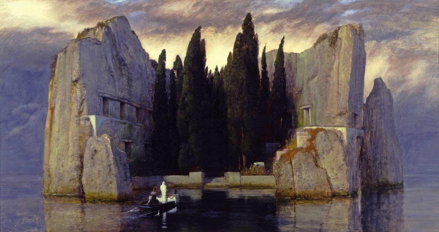 Arnold Böcklin Ölüler Adası Kanvas Tablo
