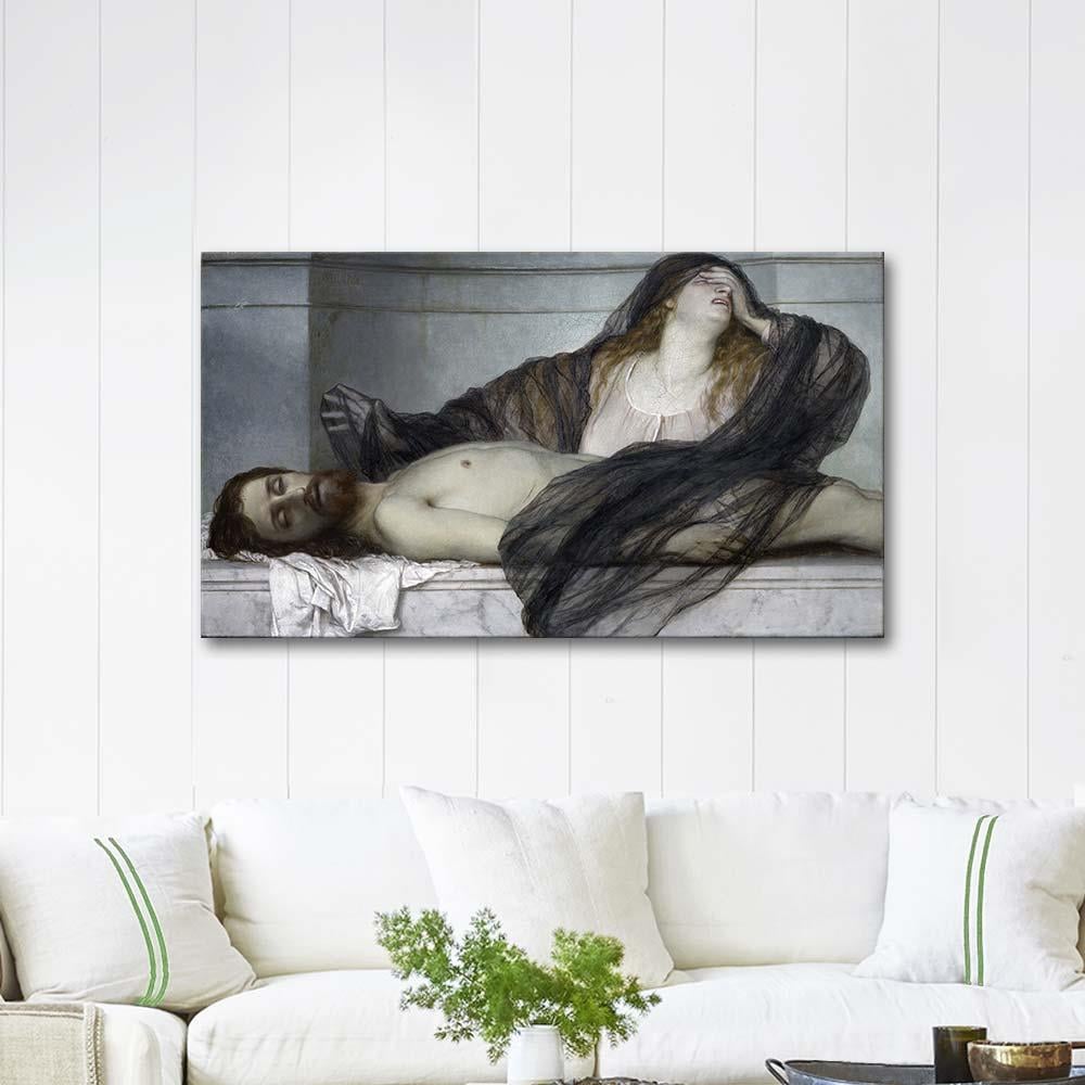 Arnold Böcklin Magdalene Grieving over the Body of Christ Art Print