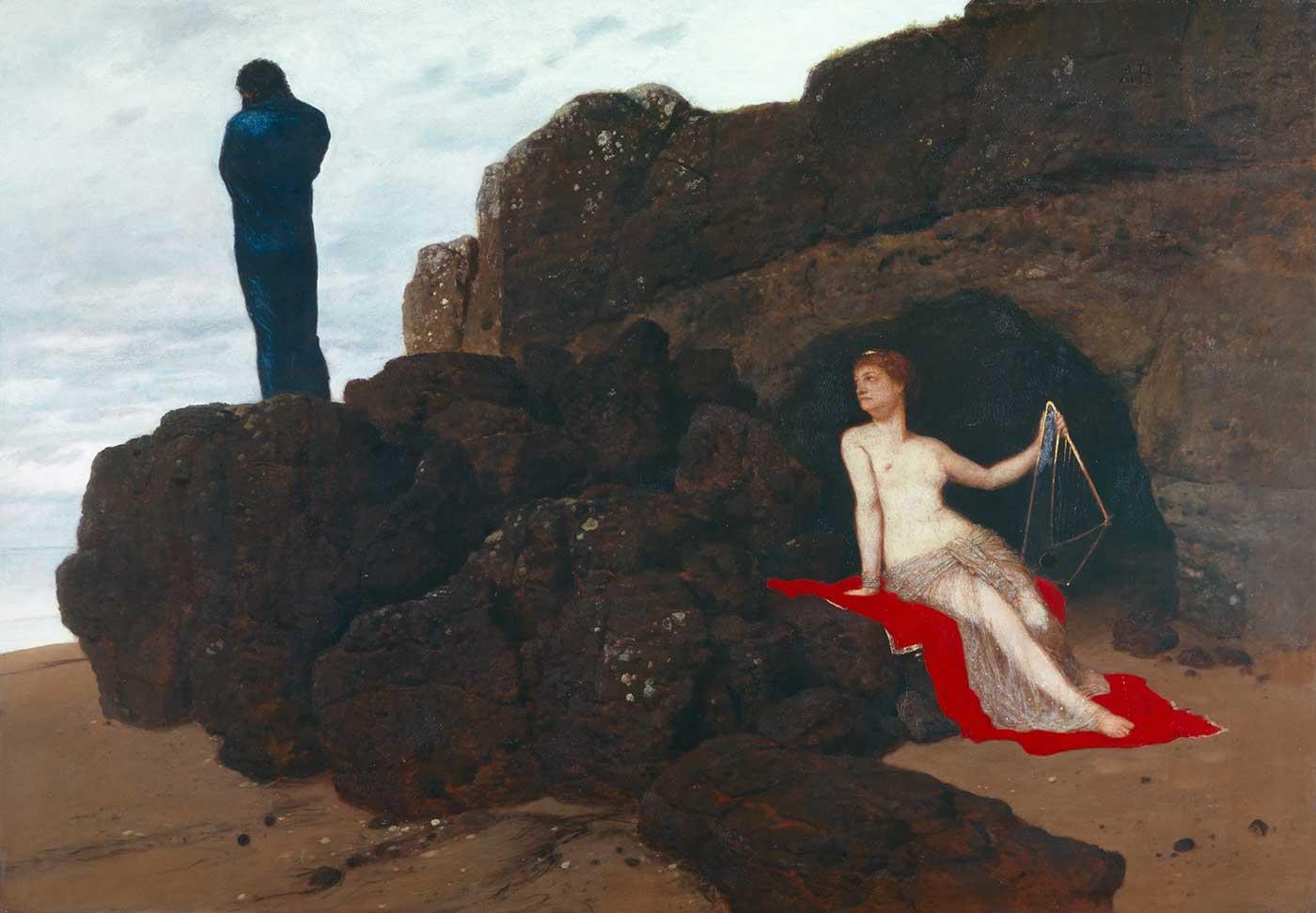 Arnold Böcklin Ulysses ve Calypso Kanvas Tablo