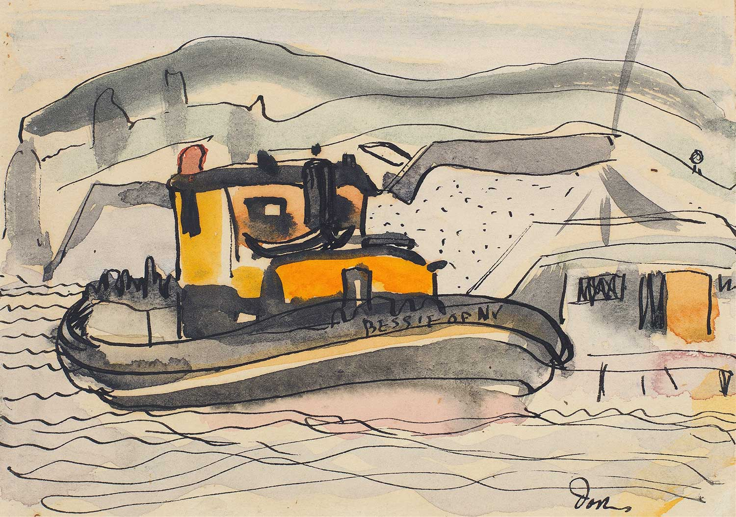 Study For The Bessie Of New York by Arthur Dove