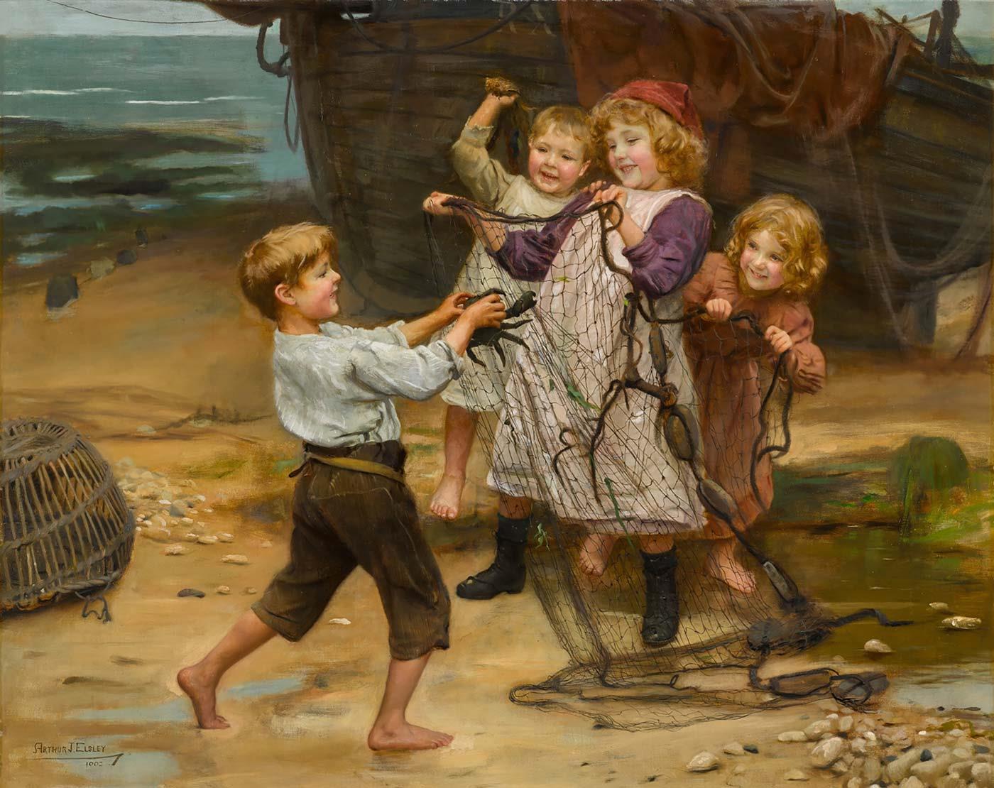Arthur John Elsley Günün Ebesi Kanvas Tablo