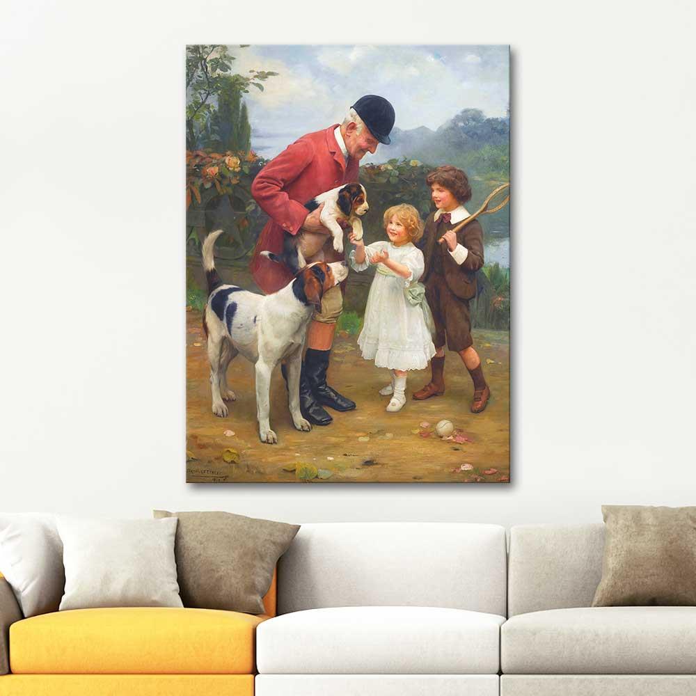 Arthur John Elsley The Huntsman's Pet Art Print