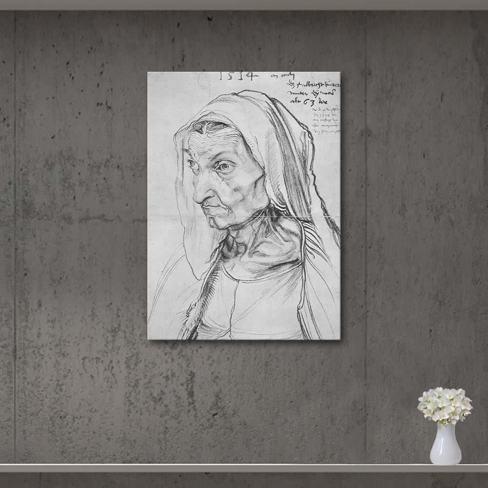 Artist's Mother by Albrecht Dürer as Art Print