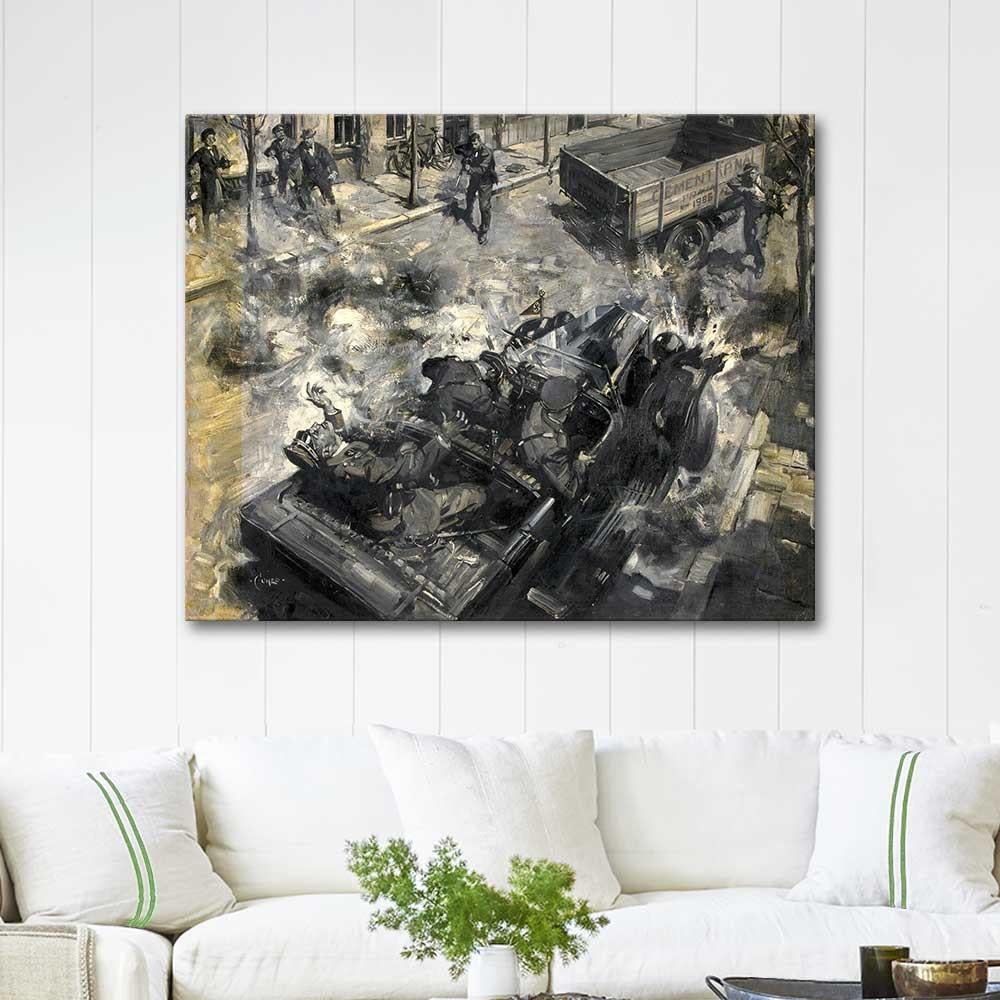 Terence Tenison Cuneo Reinhard Heydrich Suikasti Kanvas Tablo