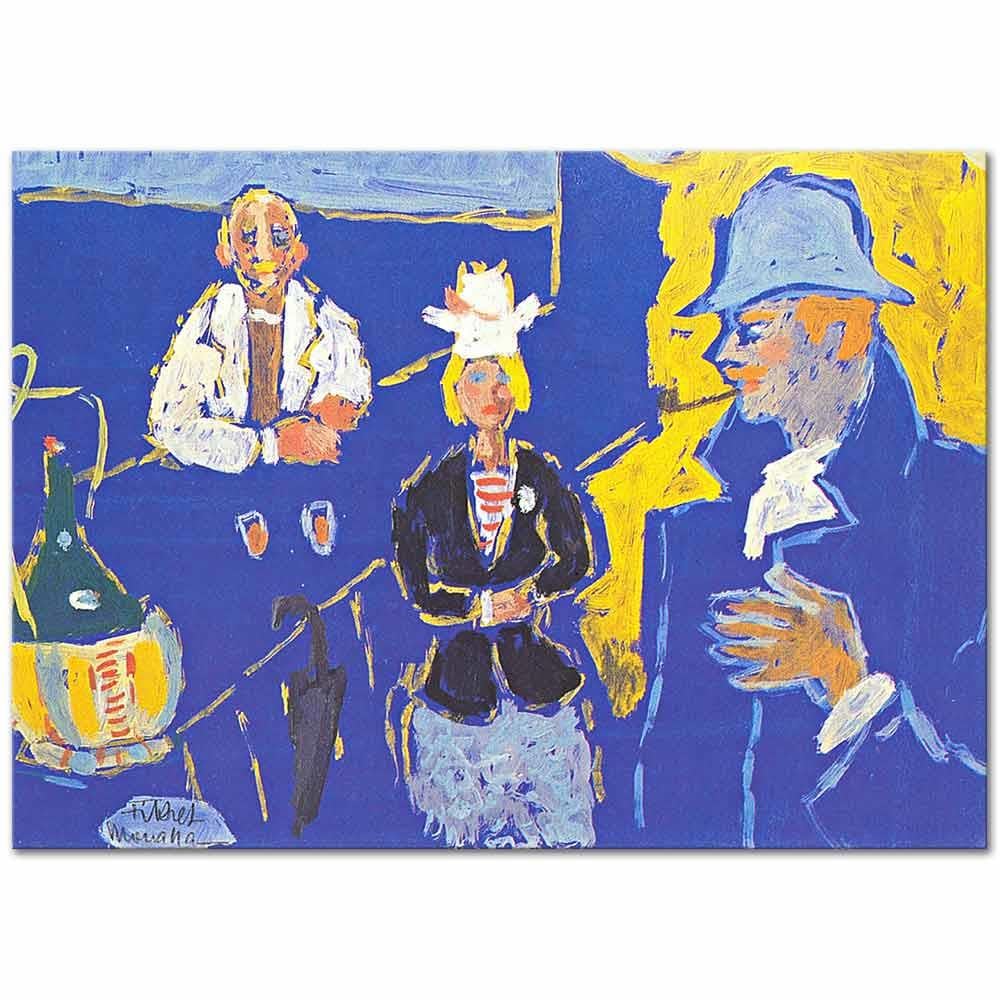 At the Bar by Fikret Mualla as Art Print