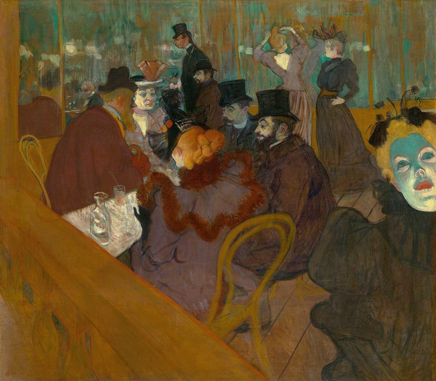 Henri de Toulouse-Lautrec Moulin Rouge'da Kanvas Tablo