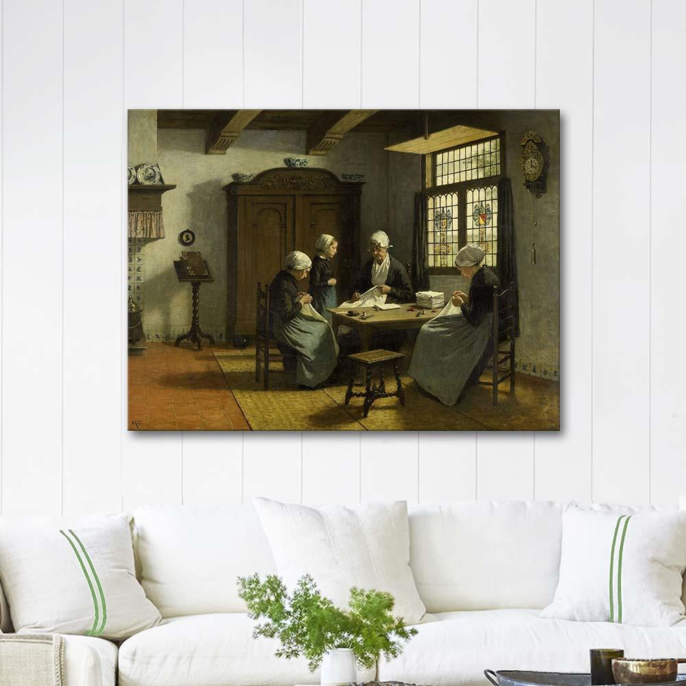 At the Orphanage in Katwijk-Binnen by Adolph Artz as Art Print