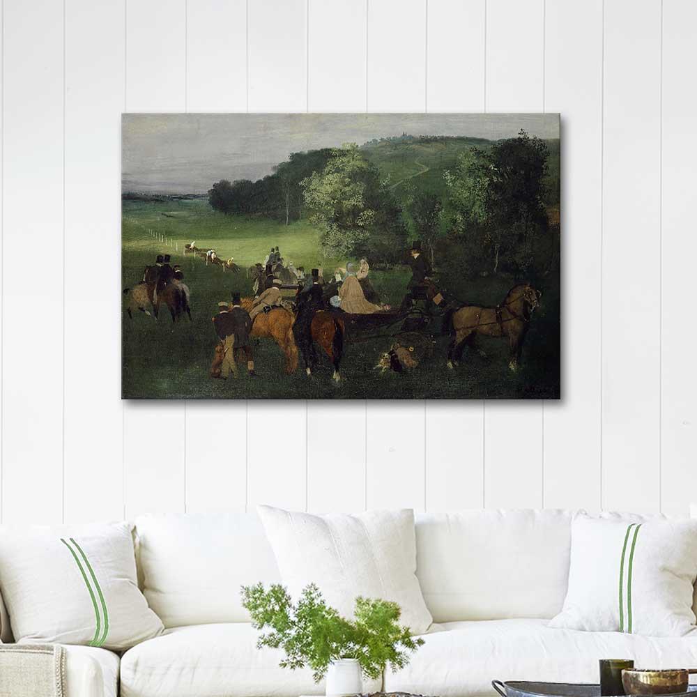 Edgar Degas Hipodromda Kanvas Tablo