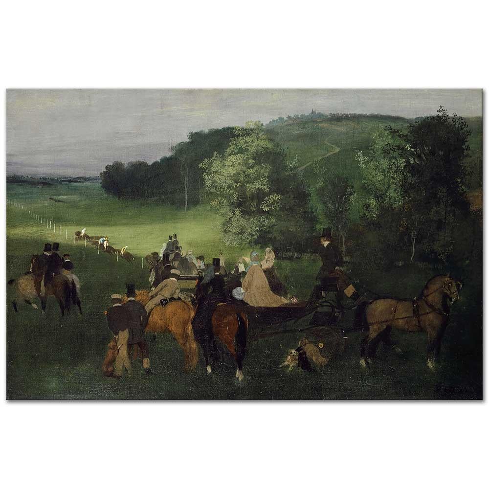 Edgar Degas Hipodromda Kanvas Tablo