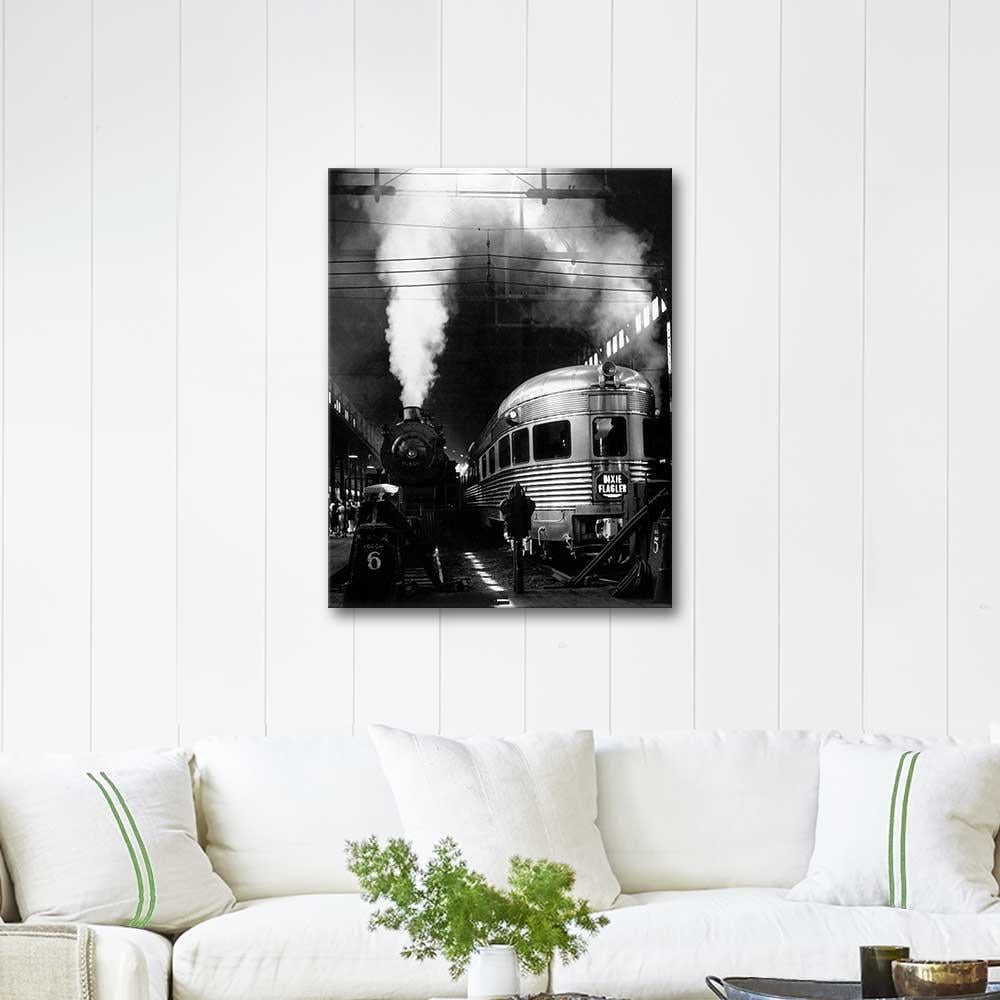 Andreas Feininger Tren İstasyonunda Kanvas Tablo