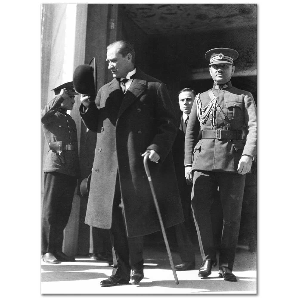 Ataturk In Front of Parliament Building Art Print