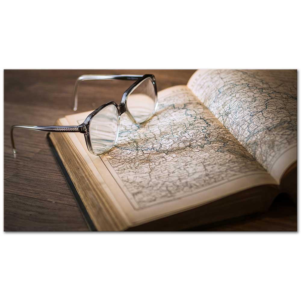 Coğrafya Kitabı Kanvas Tablo