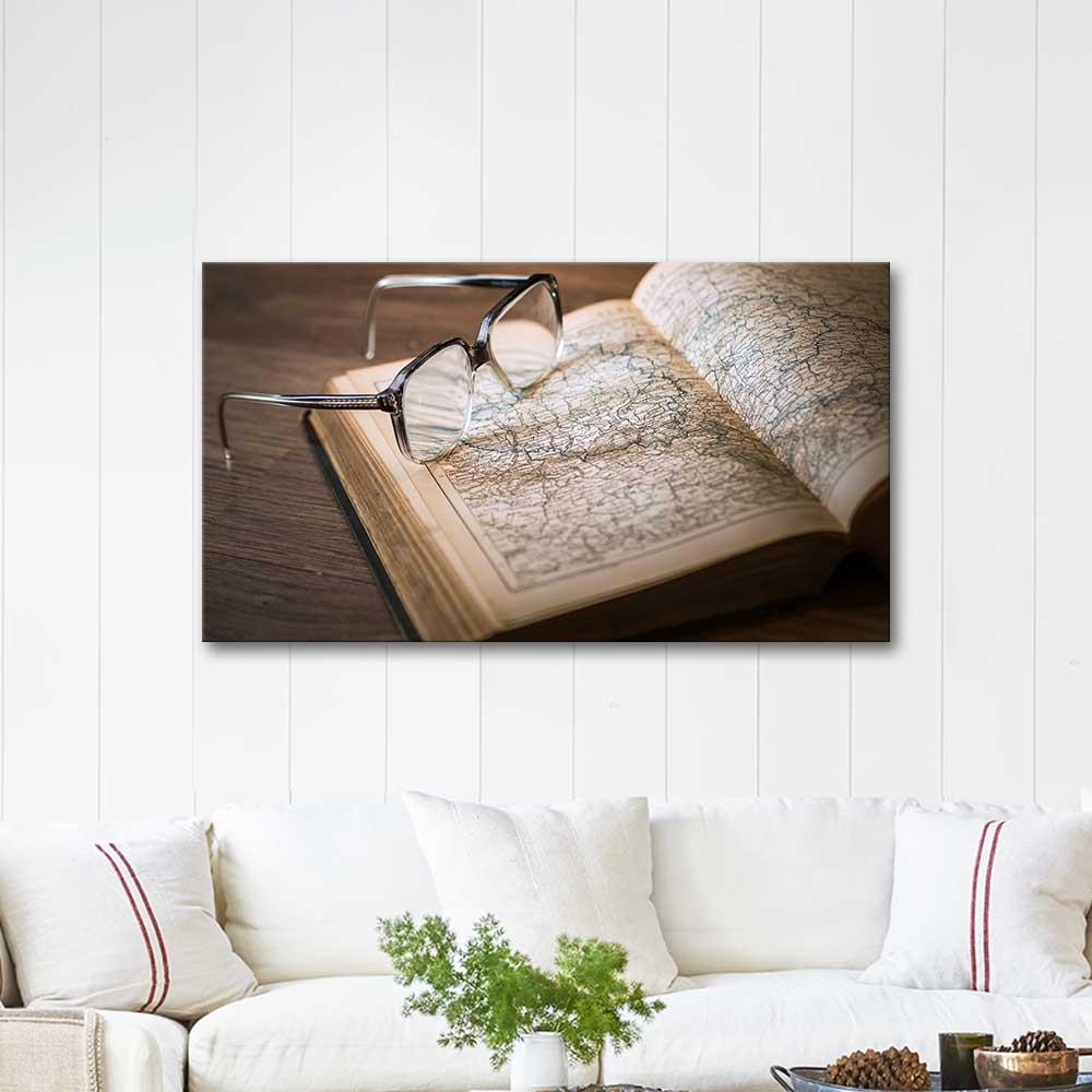 Coğrafya Kitabı Kanvas Tablo
