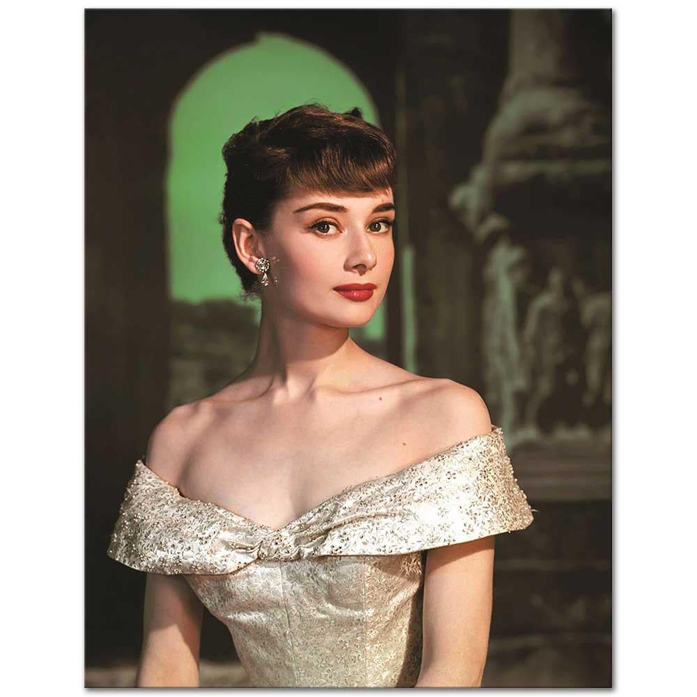 Audrey Hepburn Roma Tatili Filminde Kanvas Tablo