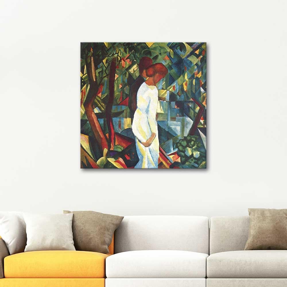 August Macke Pair in the Forest Art Print