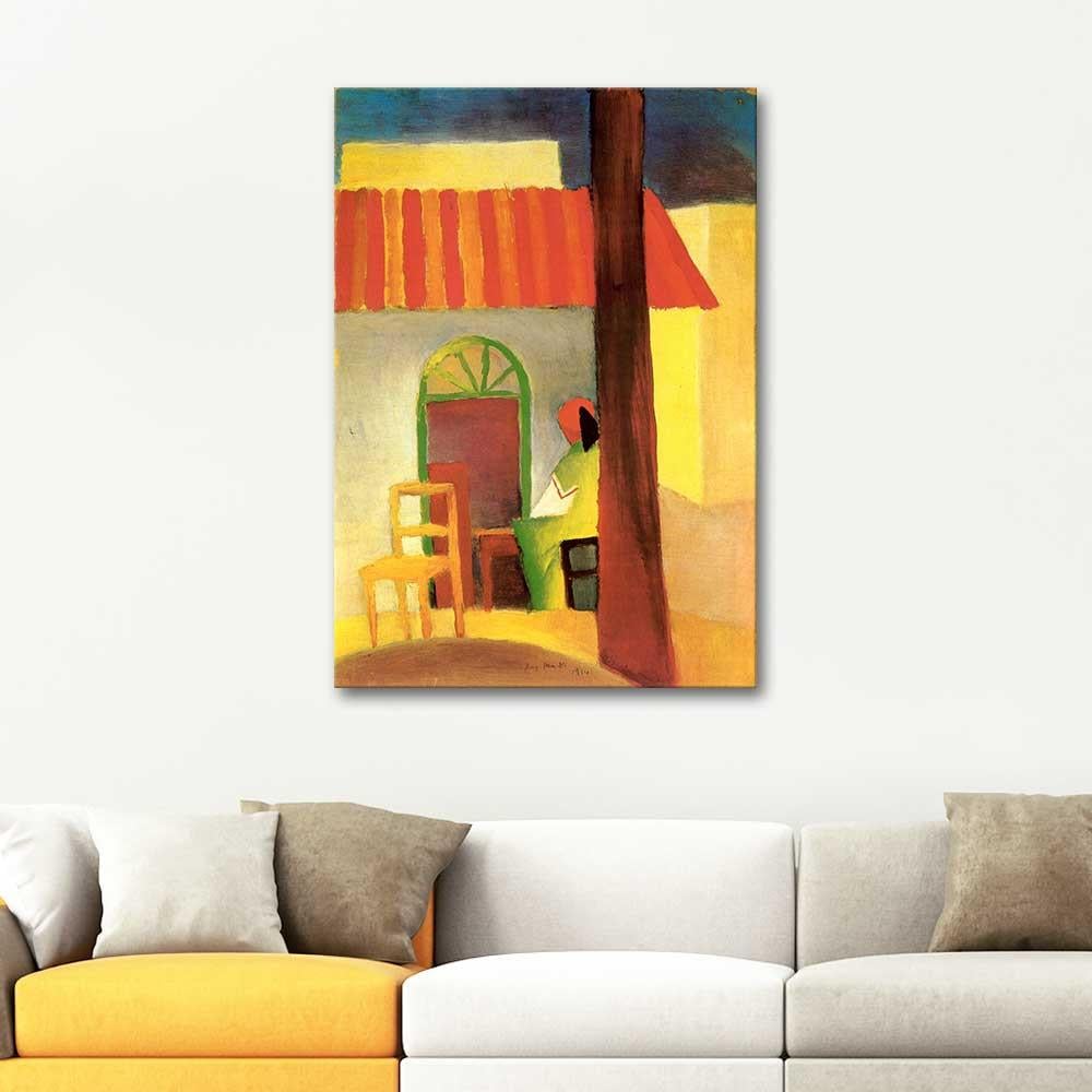 August Macke Türk Kahvesi 01 Kanvas Tablo