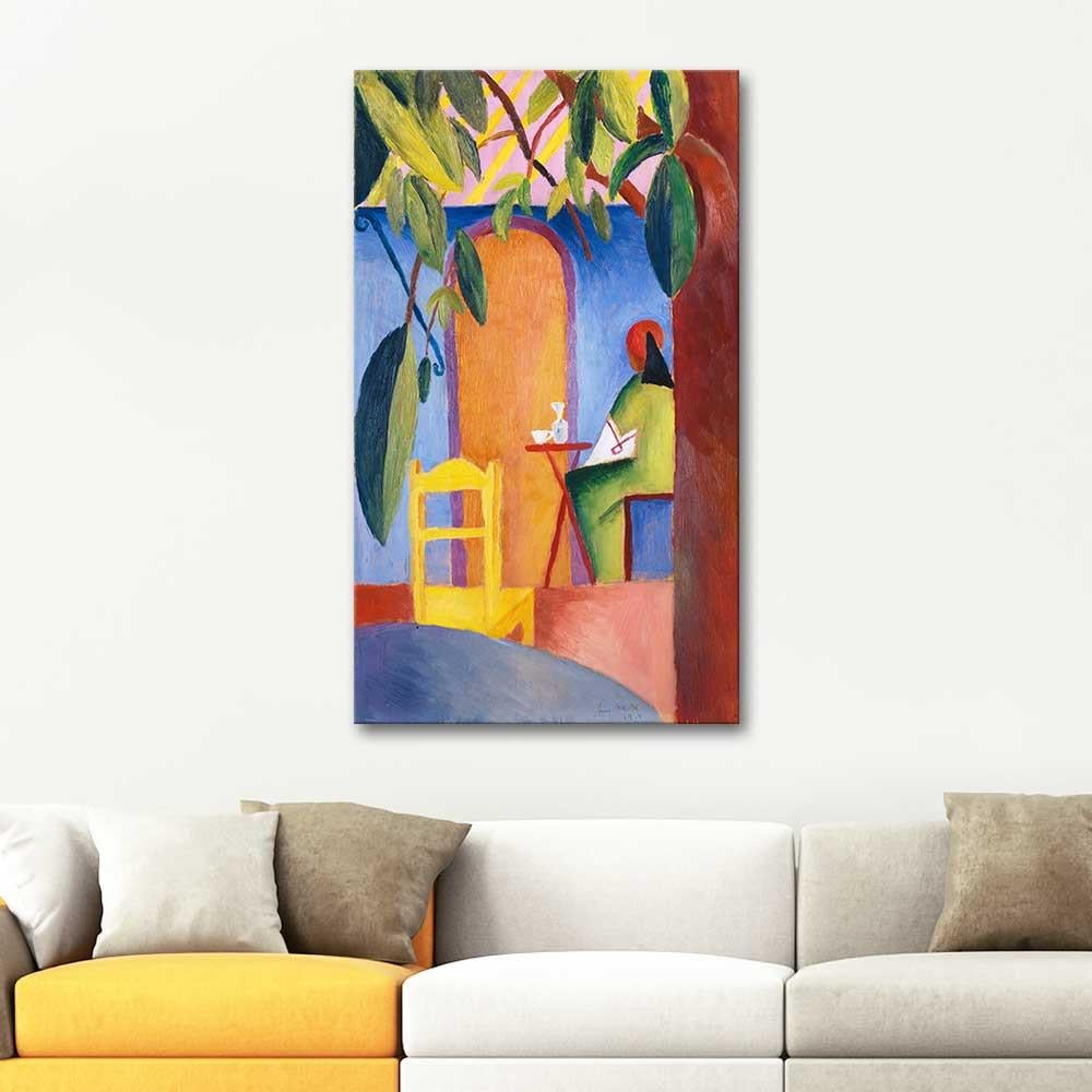 August Macke Türk Kahvesi 02 Kanvas Tablo