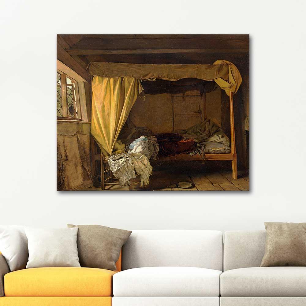 Augustus Leopold Egg Buckingham'da Ölüm Kanvas Tablo