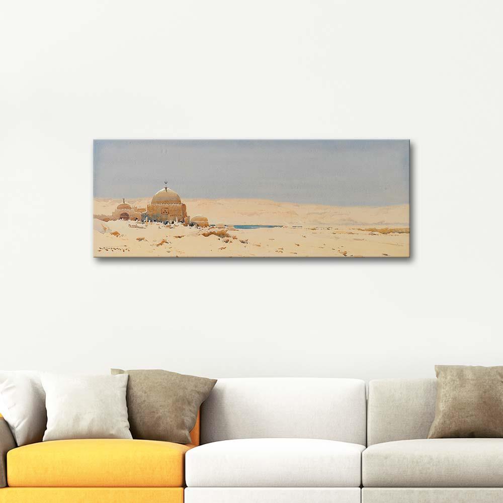 Augustus Osborne Lamplough Çölde Bir Şeyhin Türbesi Kanvas Tablo