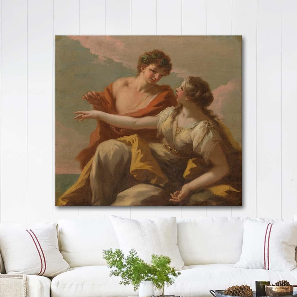 Bacchus and Ariadne by Giovanni Antonio Pellegrini as Art Print
